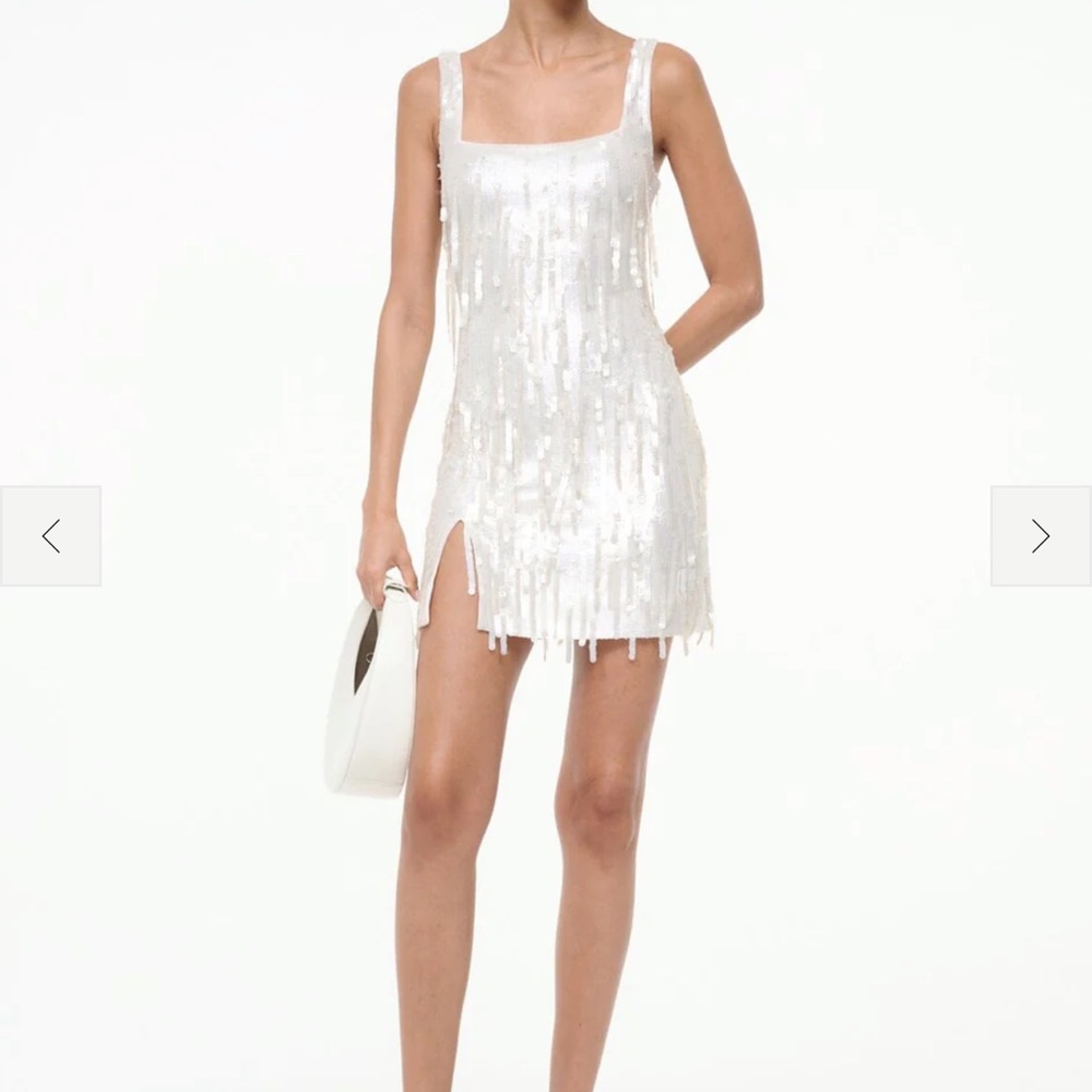 NWT STAUD LE SABLE DRESS PEARL - Picture 2 of 4